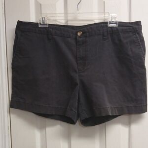 Faded Glory Brushed Black Bermuda Shorts Casual Style Size 16